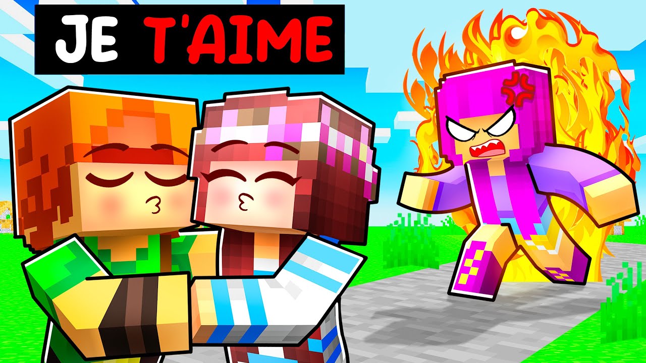 Ma FAN GIRL FOLLE est JALOUSE sur Minecraft !