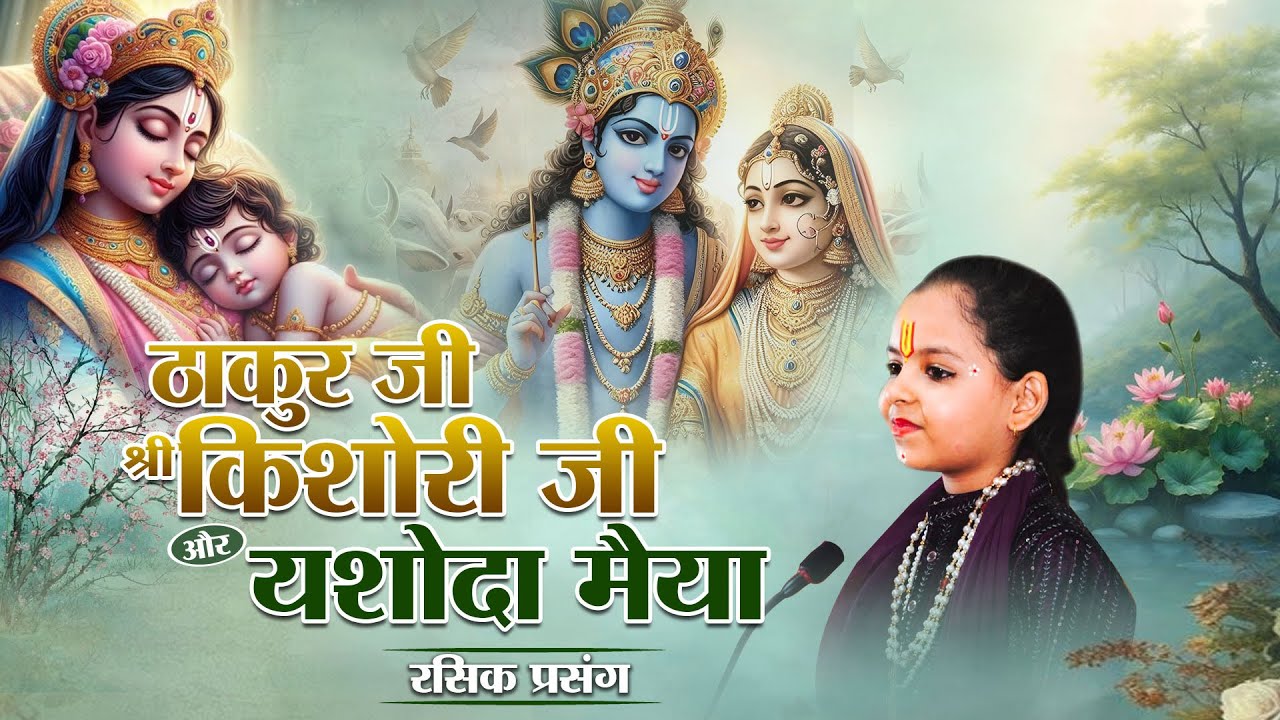 ठाकुर जी श्री किशोरी जी और यशोदा मैया रसिक प्रसंग - Pujya Krishna Kishori Ji