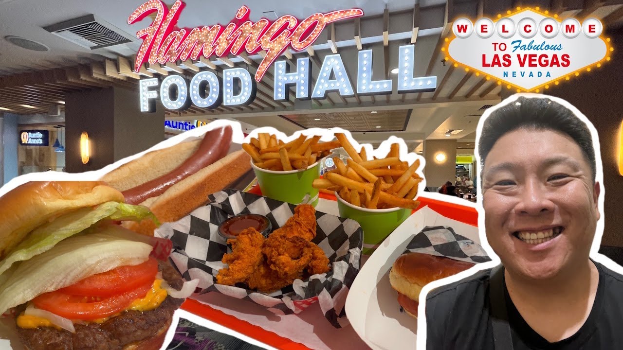 Flamingo Las Vegas Food (Court) Hall 🍔🍟 My Honest Review!