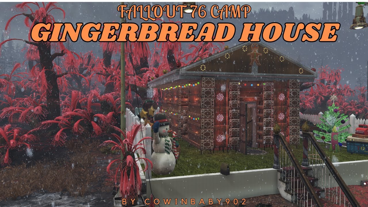 Fallout 76 Camp: Gingerbread House