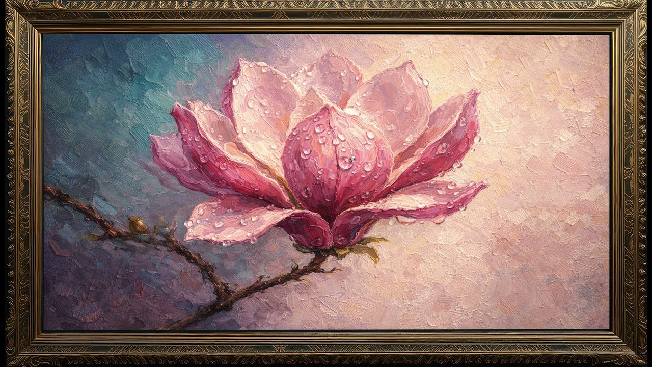 Turn Your TV Into a Living Flower Painting 🌸  Ambient Art 4K