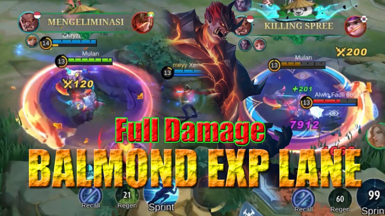 Cara Main Balmond Exp Lane di Solo Rank Menjelang Reset Season | Build Damage Balmond Exp Lane