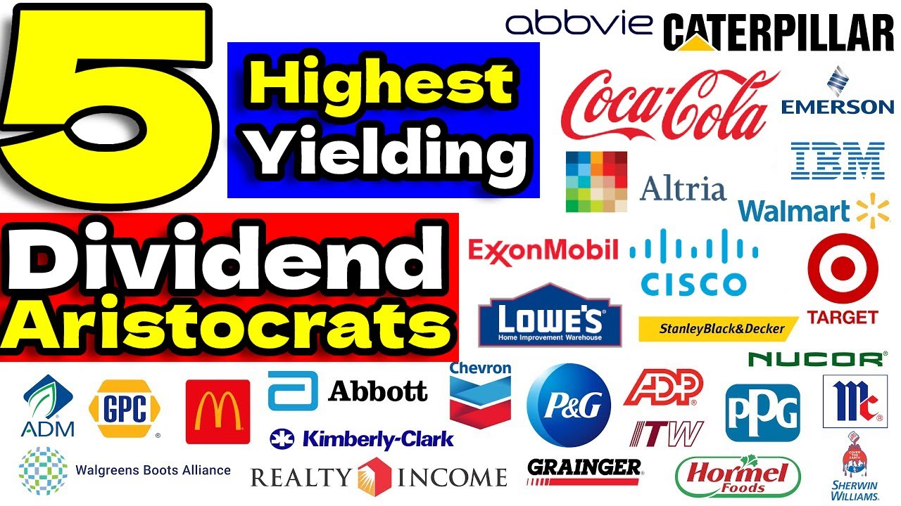 The 5 Highest Yielding Dividend Aristocrat Stocks!