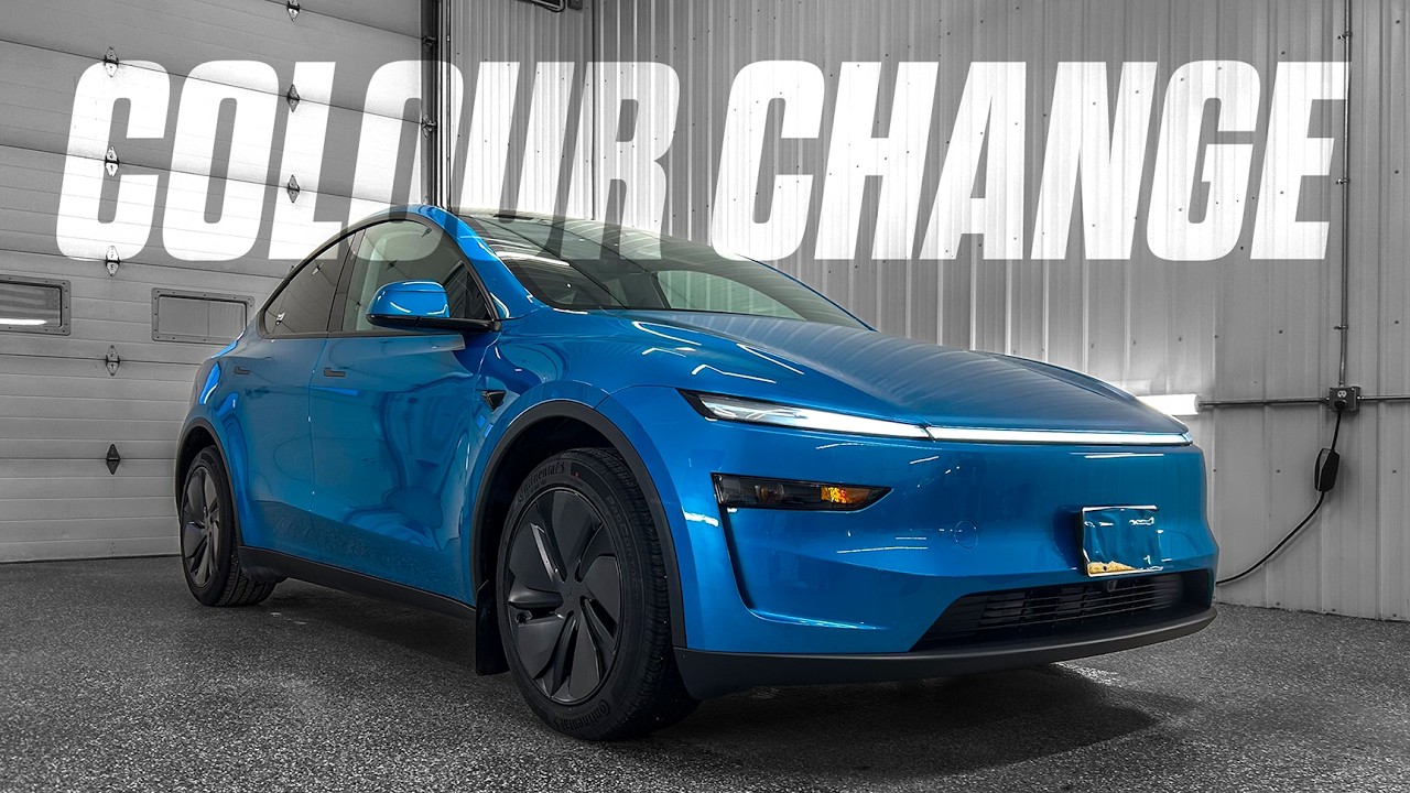 Невероятная пленка для изменения цвета Tesla Model Y + полная защита PPF.