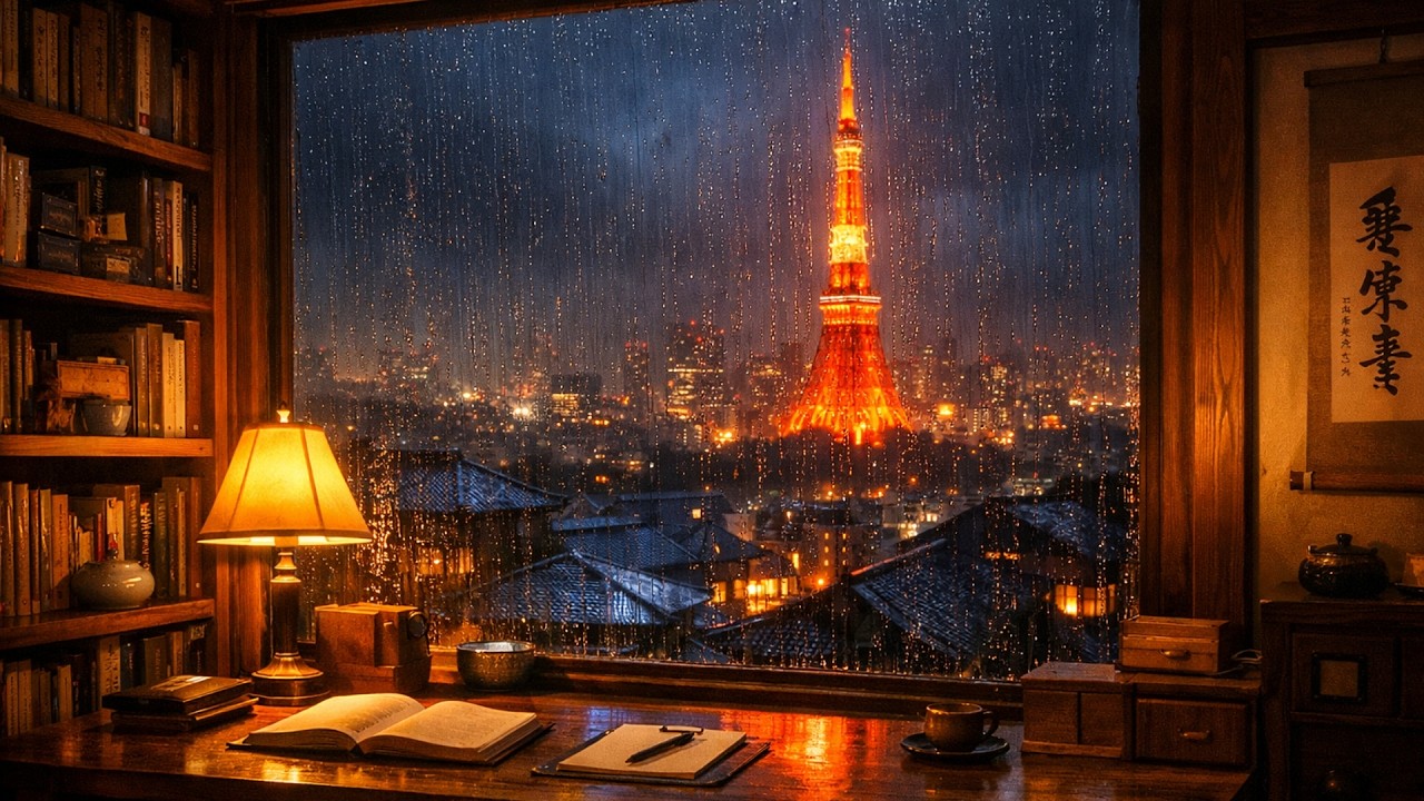 Japanese Lofi Rain 🌧️ — Tokyo Night Beats to Study & Unwind