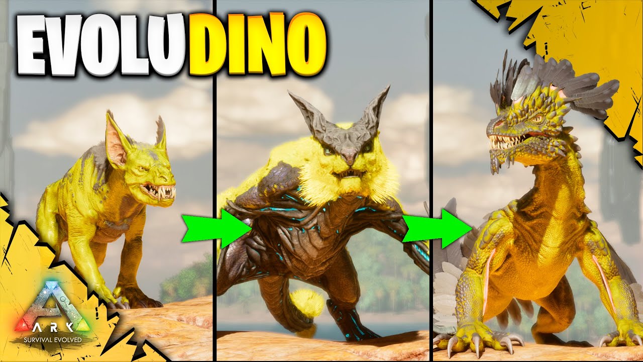 A EVOLUÇÃO DO ROCK DRAKE | EVOLUDINO | ARK SURVIVAL EVOLVED