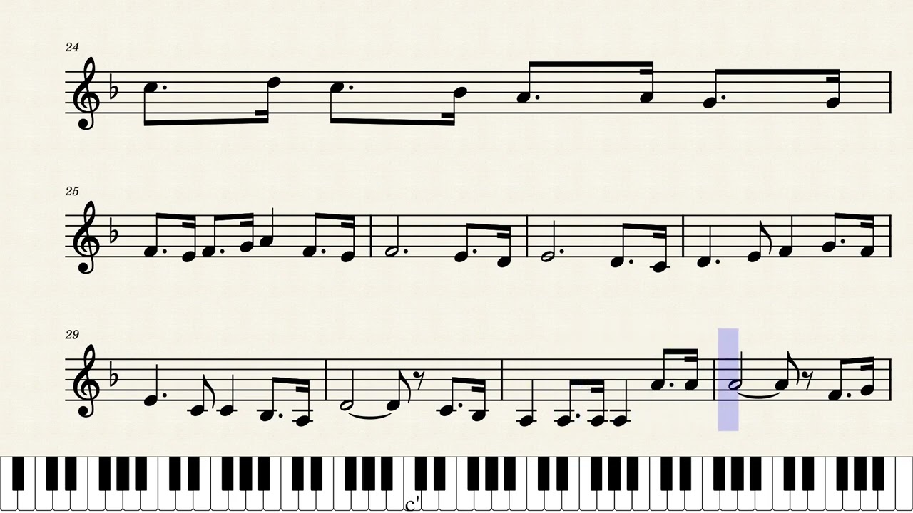 موطني موطني_ نوتة موسيقية | Mawtene Mawtene_ Sheet Music