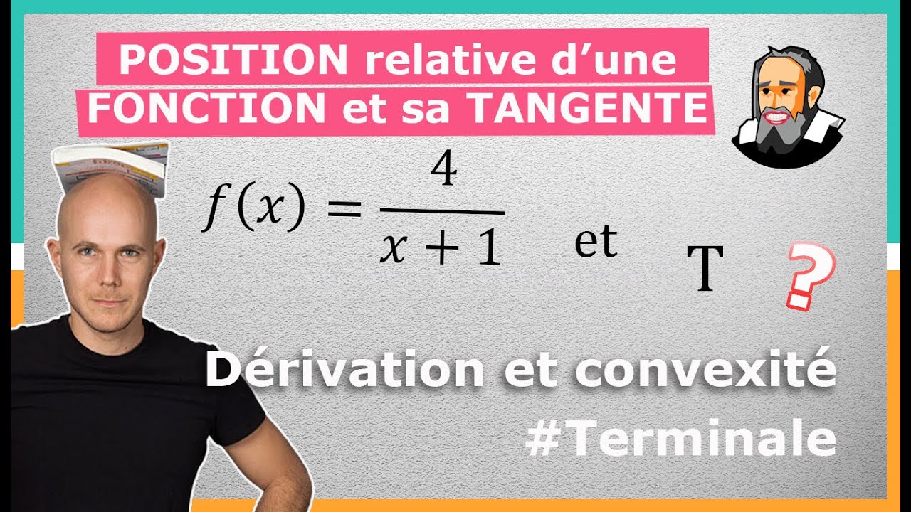 POSITION RELATIVE de TANGENTE et sa COURBE - Exercice Corrigé - Terminale