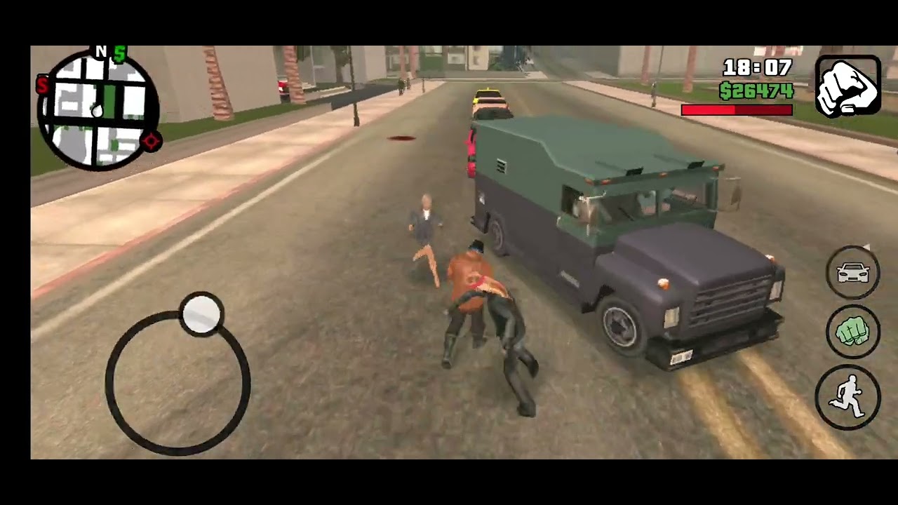gta sa peds fight