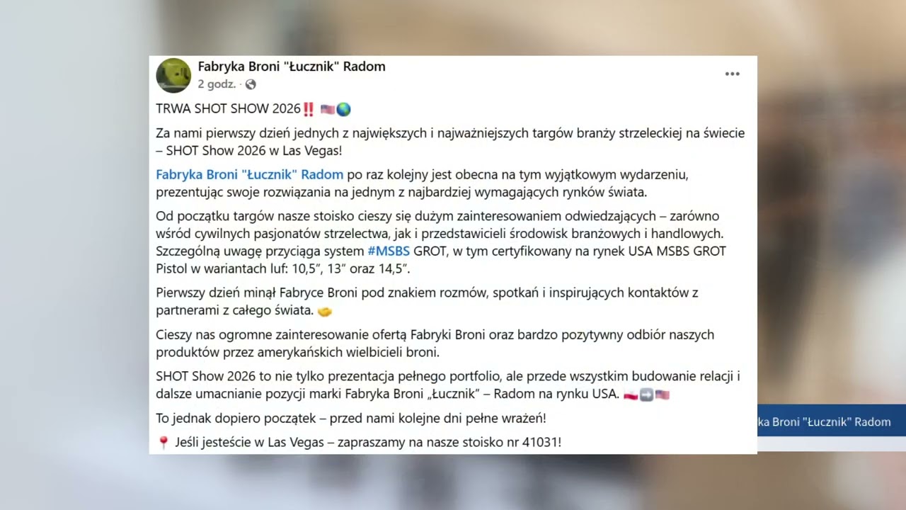 Fabryka Broni &bdquo;Łucznik&rdquo; Radom w Las Vegas!