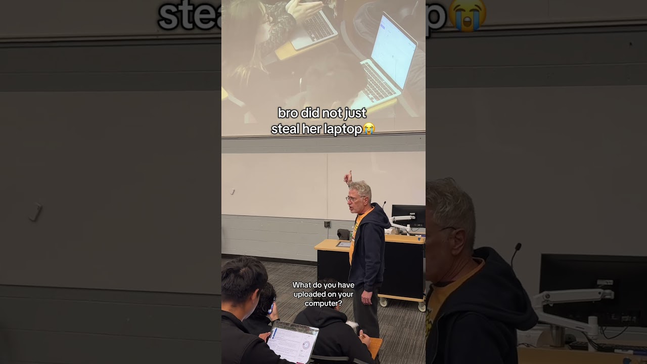 Professor stealing from students🫢..