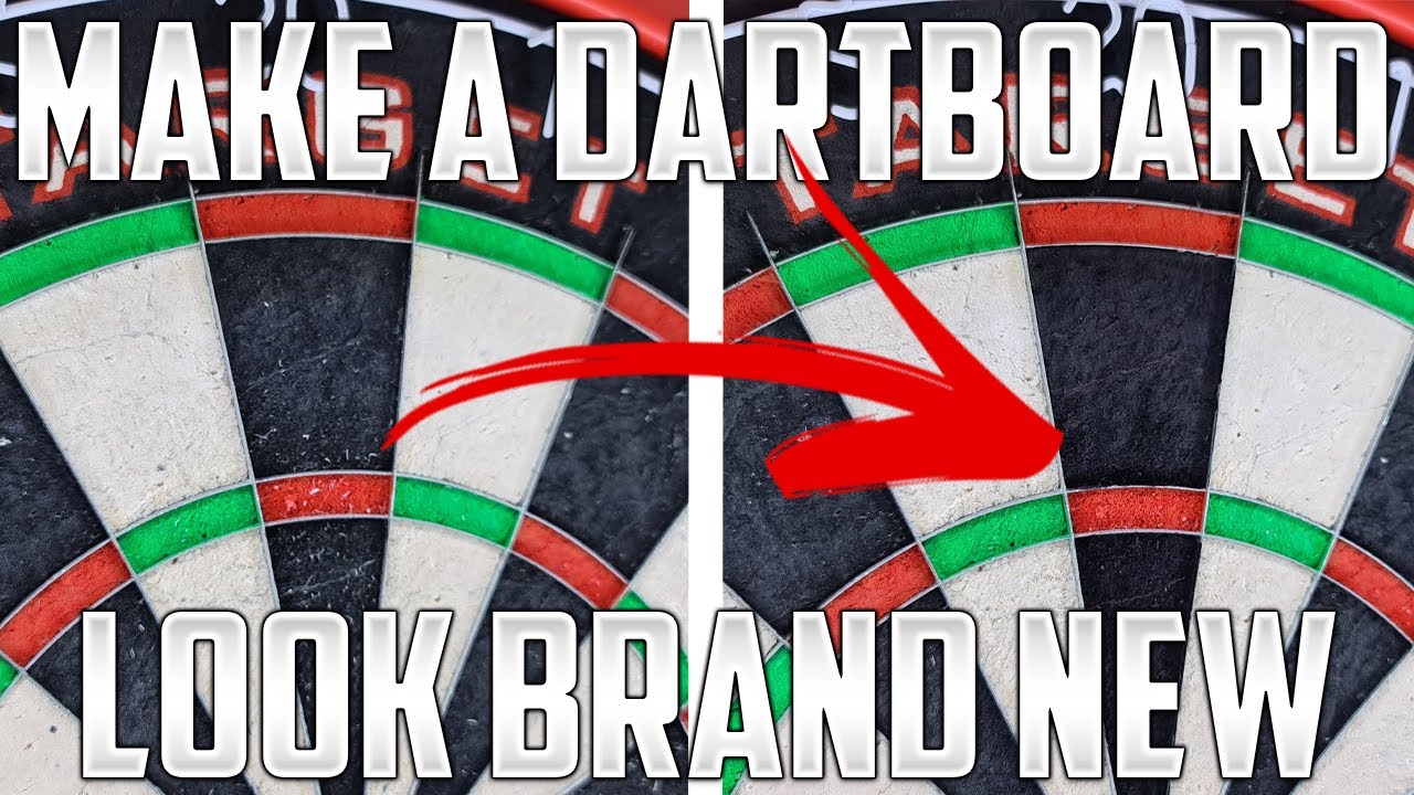 How To Make An Old Dartboard Look Brand New! (EASY) Dartboard Refurbishment