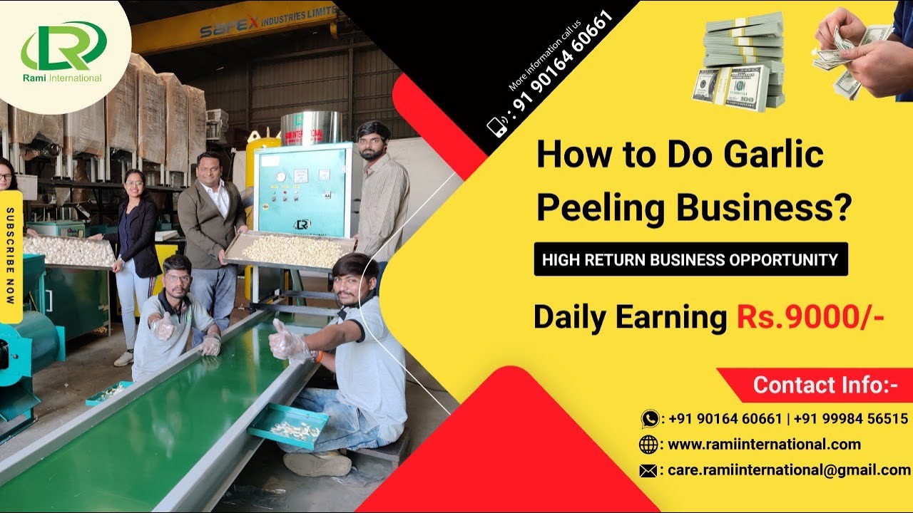 Garlic Peeling Machine से ऐसे बढ़ाए अपनी कमाई 😍| Garlic Peeling Business | Dry Garlic Peeling Machine