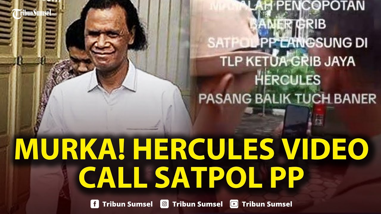 🔴Murka! Hercules Video Call Satpol PP yang Copot Spanduk Ormas GRIB Jaya: Pasang Lagi!