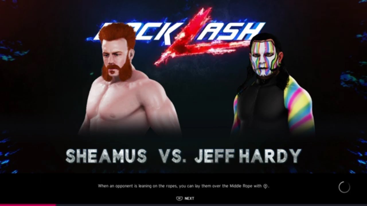 WWE 2K20 Sheamus VS Jeff Hardy 1 VS 1 Match