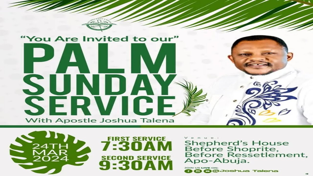 7 lessons of the triumphant entry into Jerusalem By APOSTLE JOSHUA TALENA