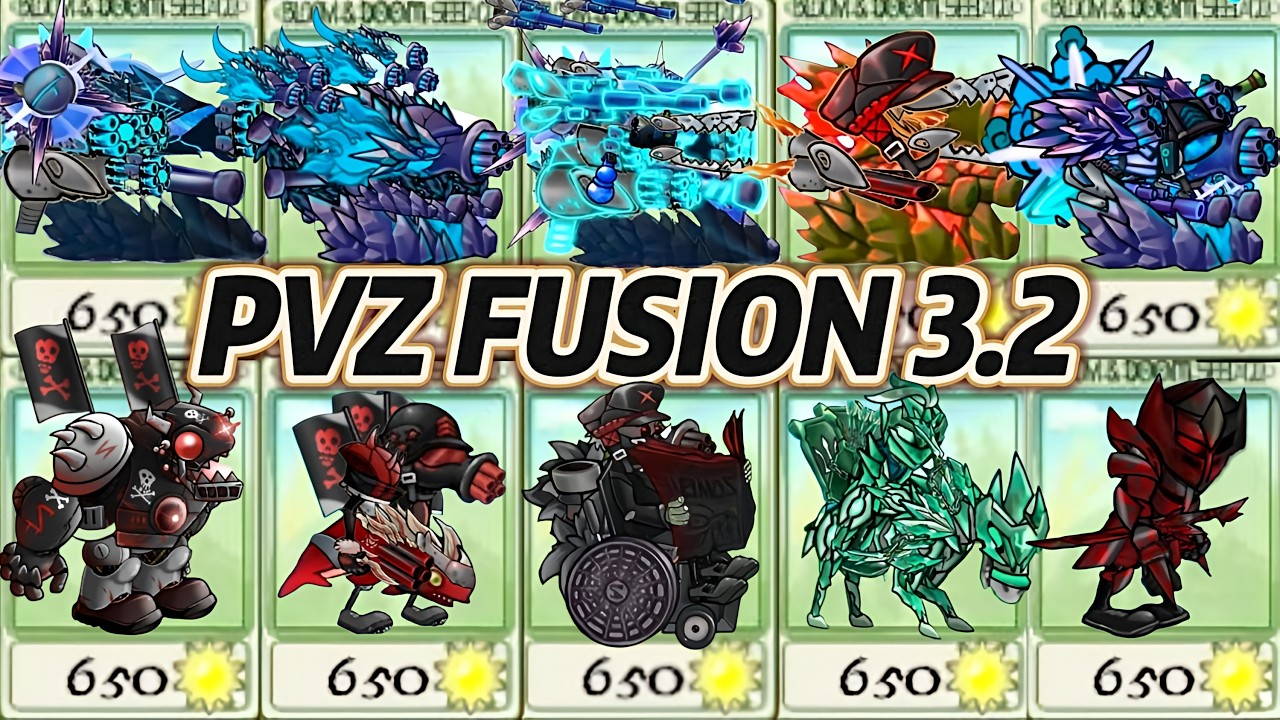 PVZ 1 Fusion 3.2 Challenge！The new ultimate plant VS doomsday Professor D Zombies, who will win?