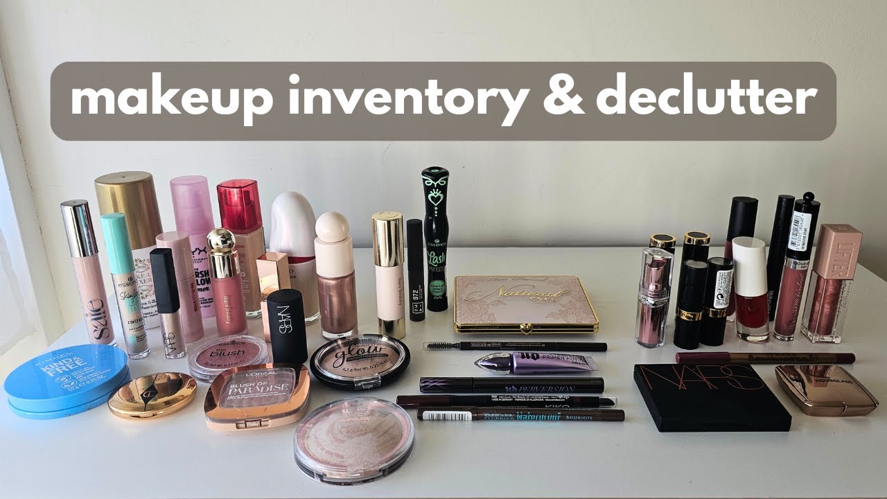 makeup inventory & declutter of my minimal collection