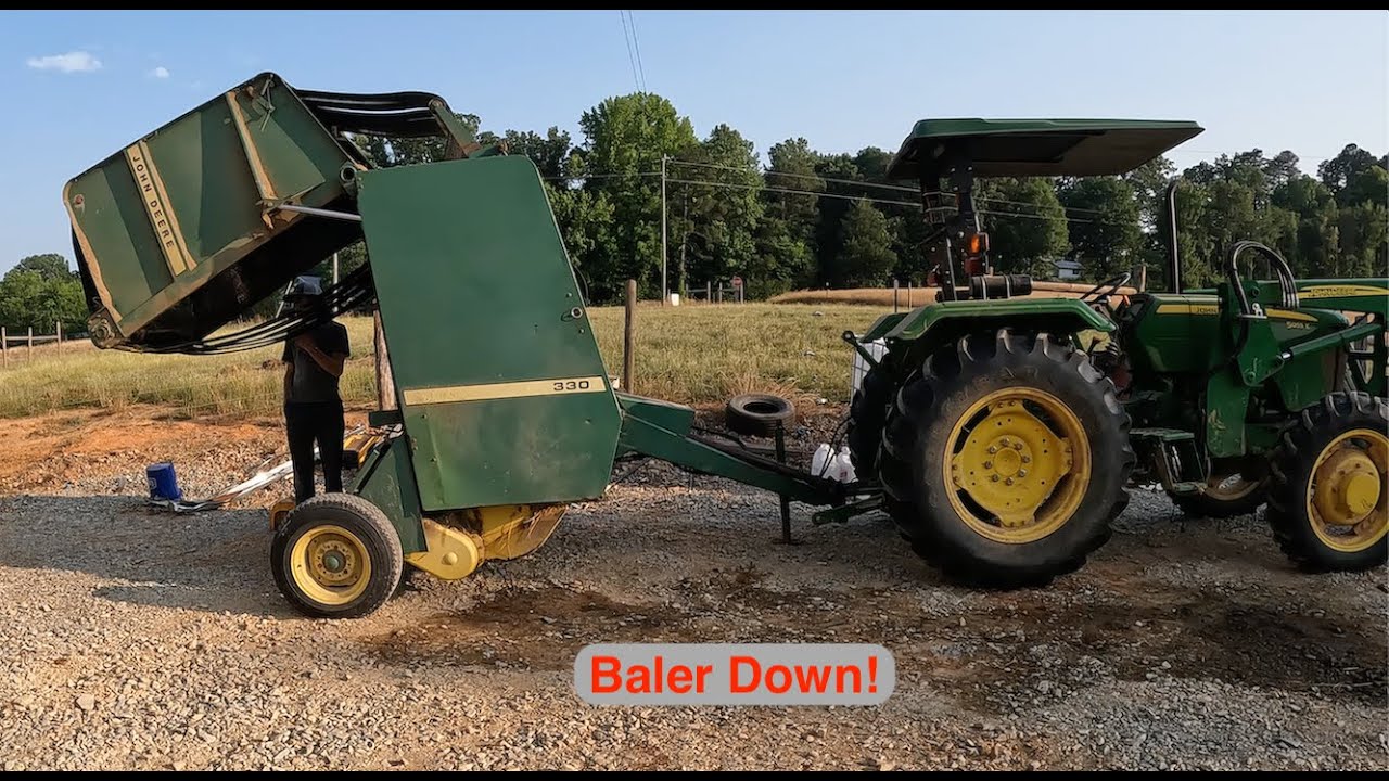 Replacing the Roller Bearing in a John Deere 330 Round Baler