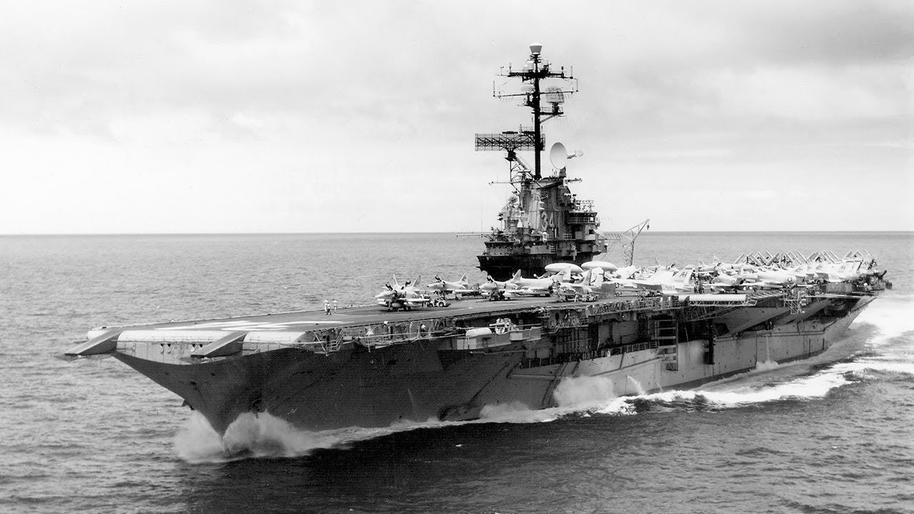 Destruction of the USS Oriskany aircraft carrier