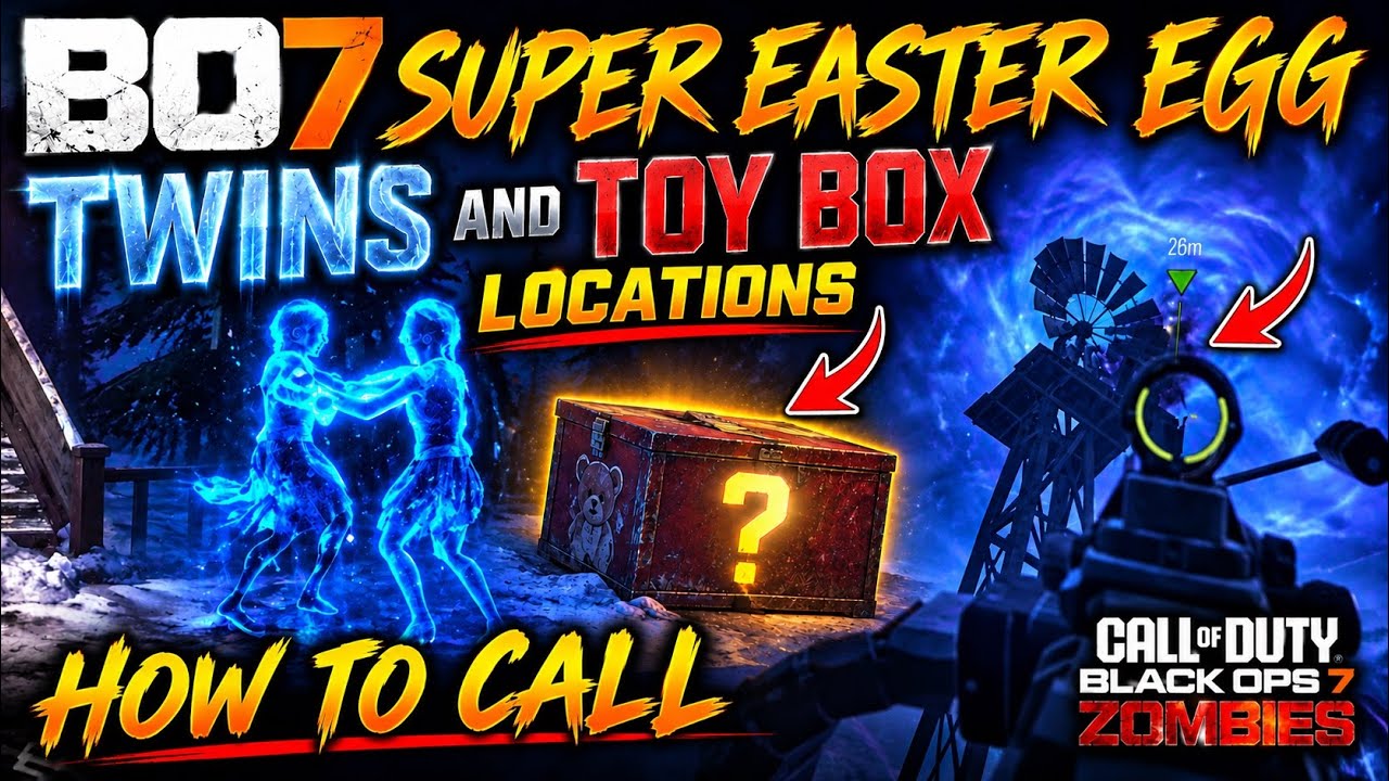 BO7 ZOMBIES SUPER EASTER EGG TWINS AND TOY BOX LOCATIONS GUIDE HOW TO CALL ASHES #bo7zombies