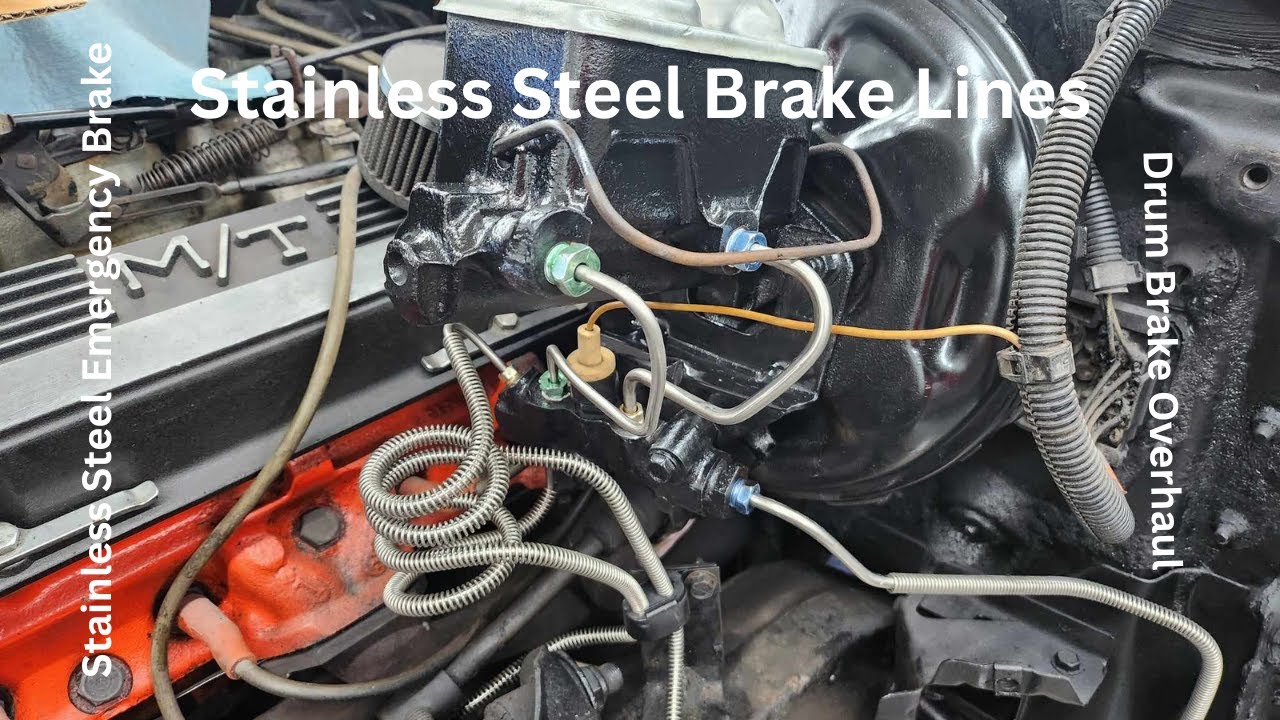 1978 Trans AM gets all new Stainless Steel Brake Lines, Emergency Brake Cable, and rear Drum Brake.