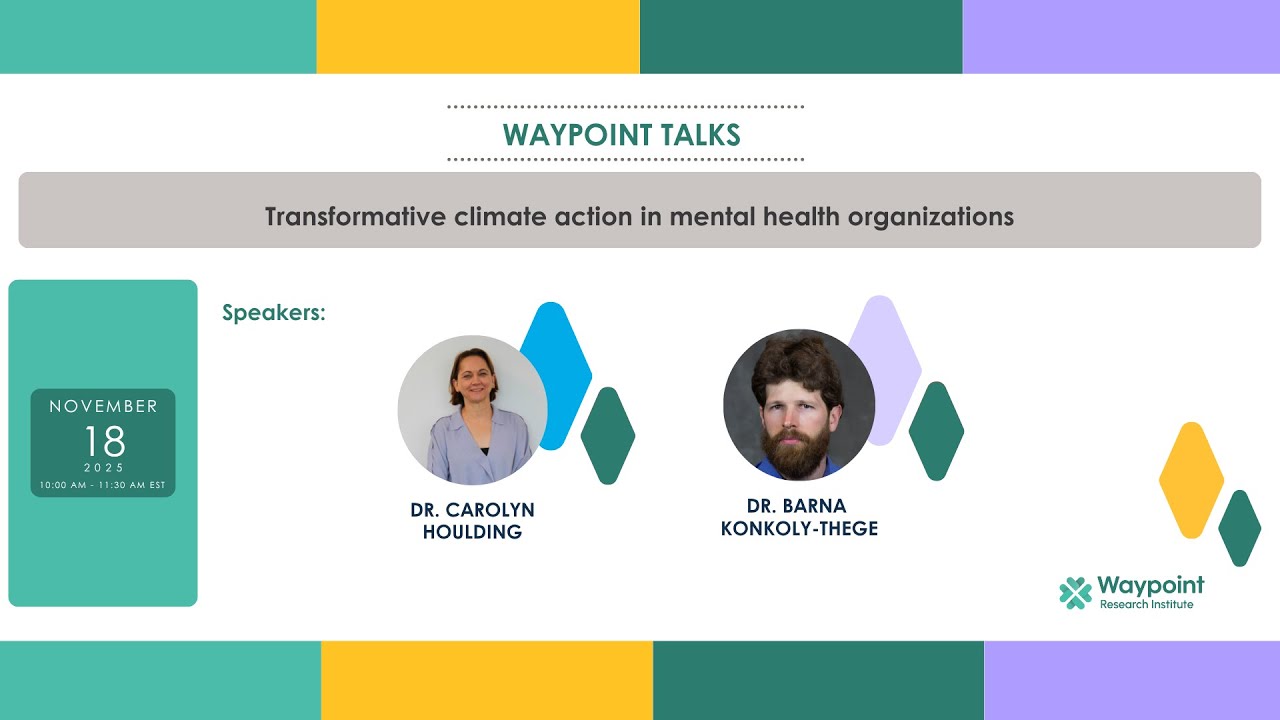 Waypoint Talks: Transformative climate action in mental health organizations