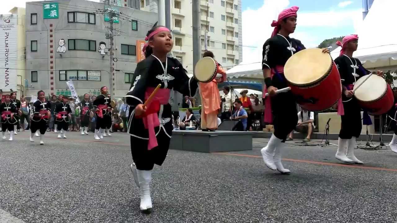 2013 8/4 一万人エイサー琉球國祭り太鼓Jr.［じんじん］