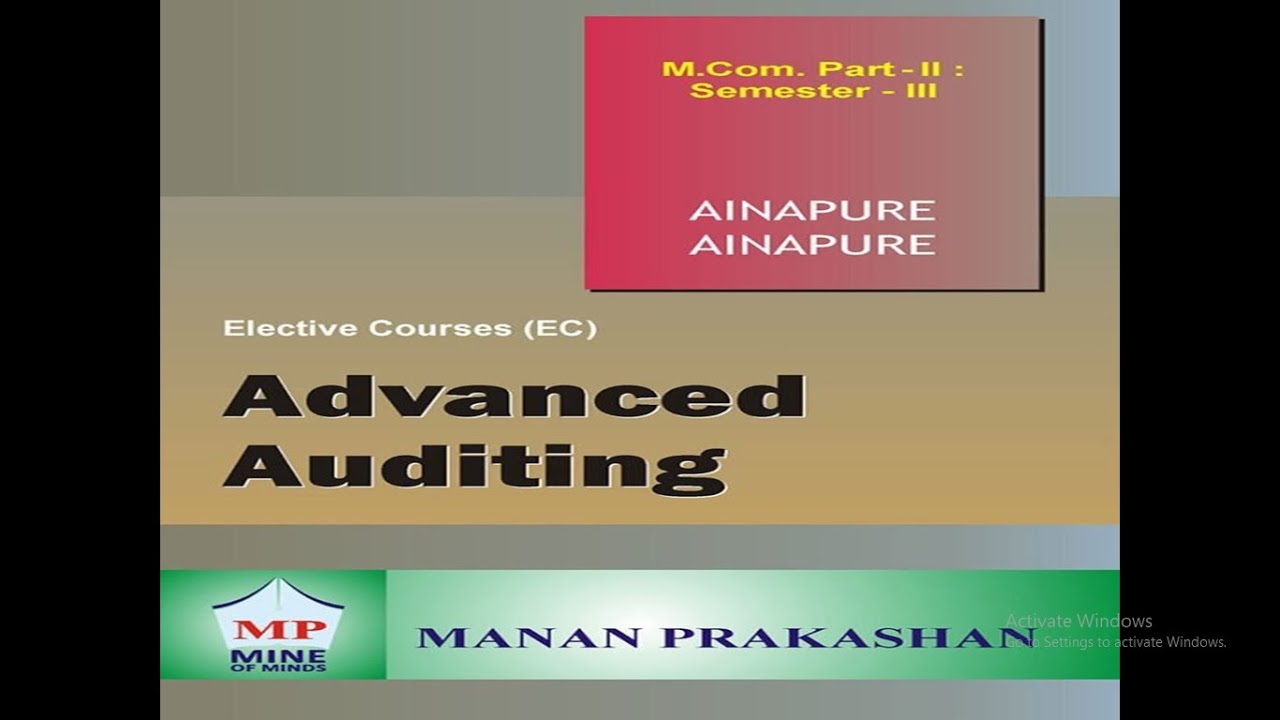 # 4 MCOM Part  2 I Advanced Auditing I Unit 3 I Case study based on  Audit Evidence