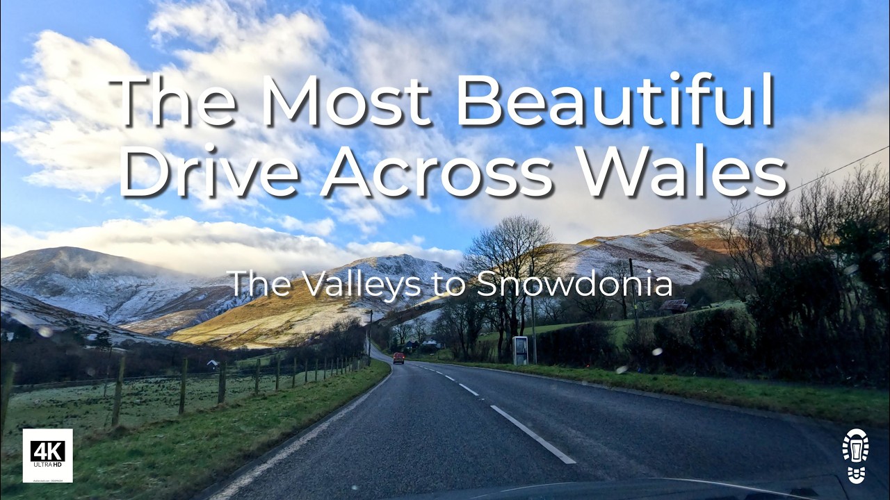 The Most Beautiful Drive Across Wales | Valleys to Snowdonia (4K Scenic Drive)