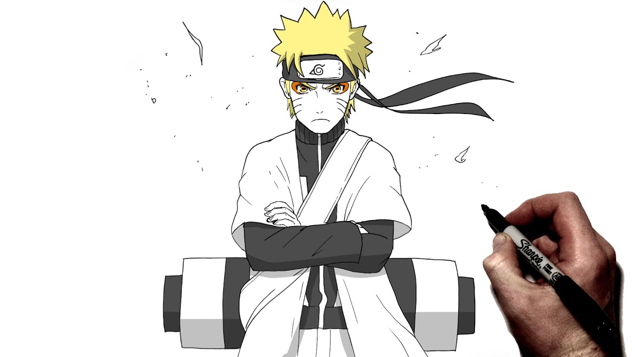 How To Draw Sage Naruto Arrives | Step By Step | Naruto