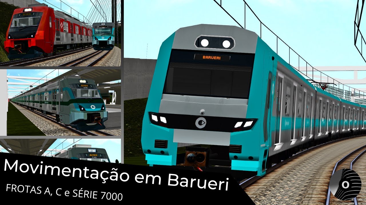 OpenBVE - MOVIMENTAÇÃO DE TRENS FROTA A/8900, C e SÉRIE 7000 em BARUERI! Linha 8 Diamante