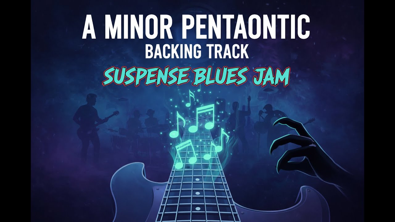 A Minor Pentatonic Backing Track (Dark Groove Jam)