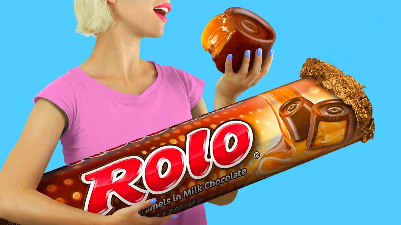 7つの手作り巨大お菓子vsミニチュアお菓子／面白いイタズラ！