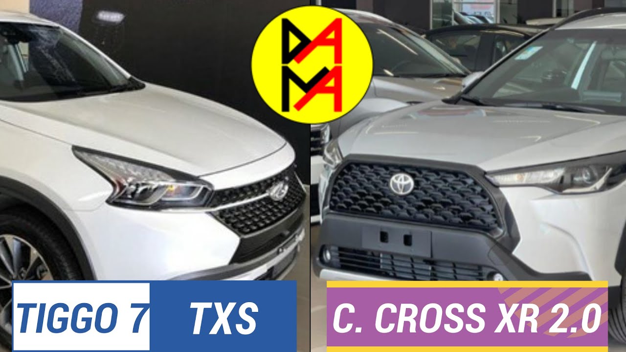 Corolla Cross 2.0 2022 vs Tiggo 7 TXS 2022! Qual é o melhor? VC vai de Qual? Super Comparativo!