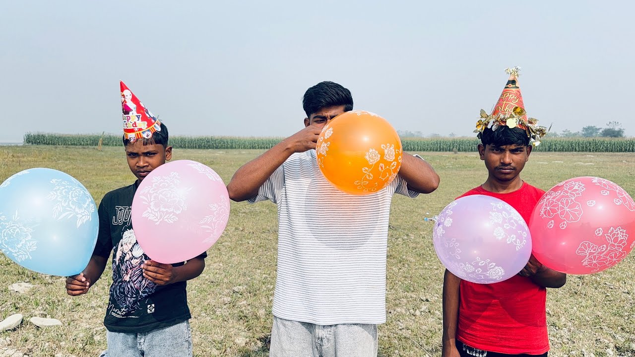 outdoor fun with Flower Balloon and learn colors for kids by😍I kids episode-3