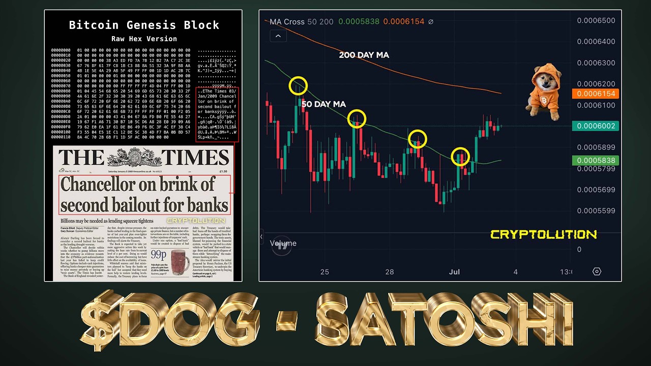 $DOG & Bitcoin #Runes Echo Satoshi Nakamoto's Genesis Block 👀