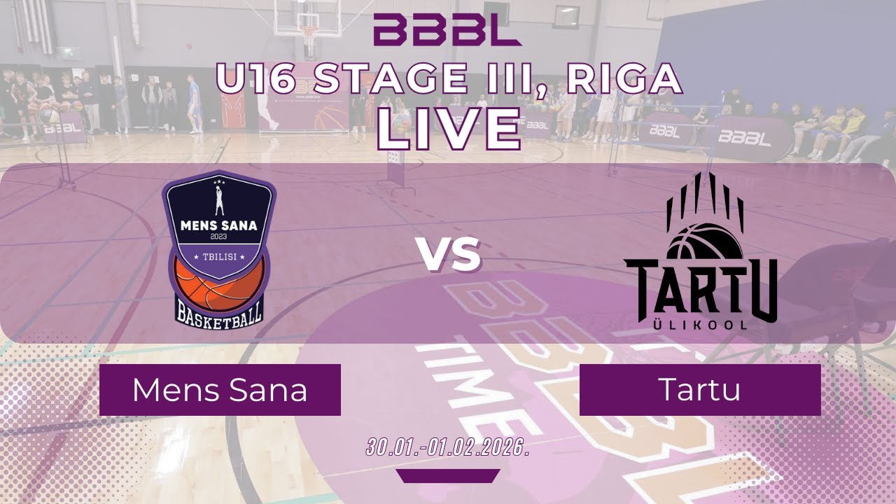 BC Academy Tbilisi/Mens Sana 2010 vs Tartu 2010 | BBBL U16 | Stage III