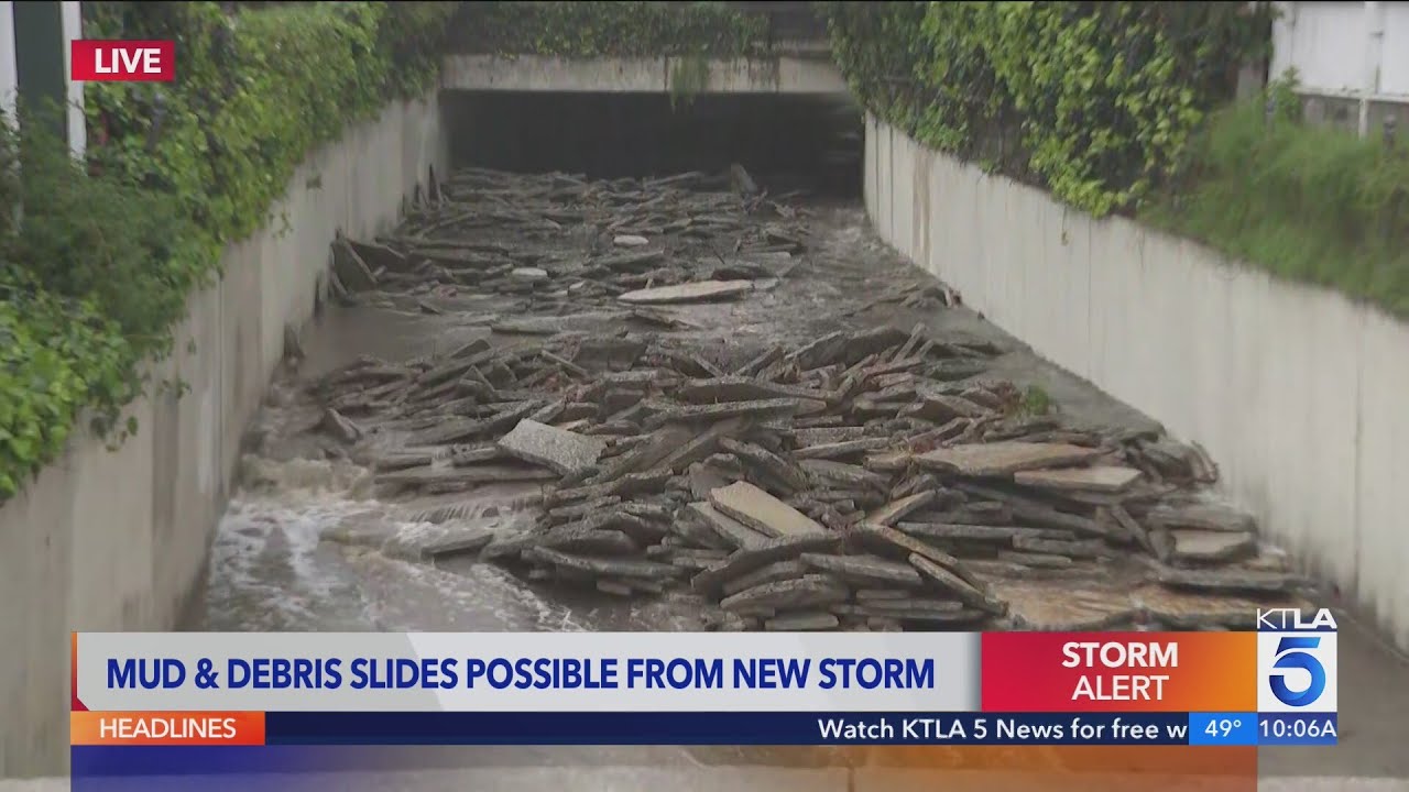 Santa Monica Canyon residents concerned by slabs of concrete in flood channel