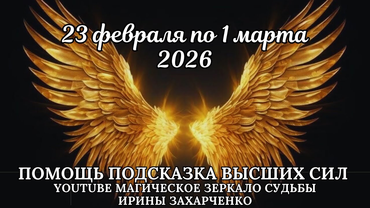 23 февраля по 1 марта 2026 ПОМОЩЬ и ПОДСКАЗКА от ВЫСШИХ СИЛ. ПОСЛАНИЕ ВСЕЛЕННОЙ.