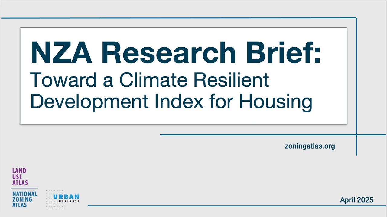 NZA Research Brief: Toward a Climate Resilient Development Index for Housing