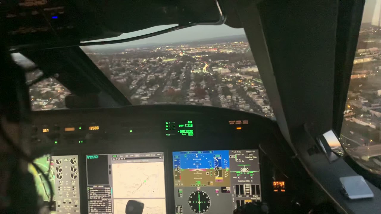 Landing at teterboro Gulfstream G550