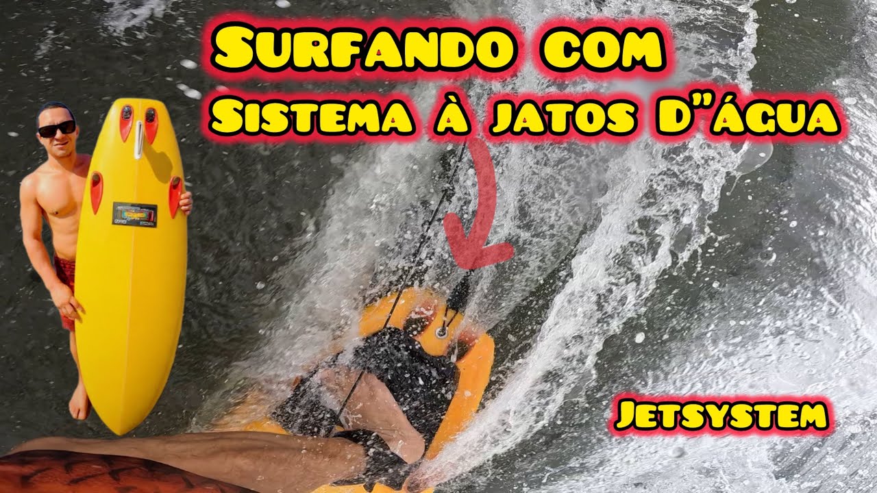 SURFANDO com SISTEMA de QUILHAS a JATOS d”água SurfPov