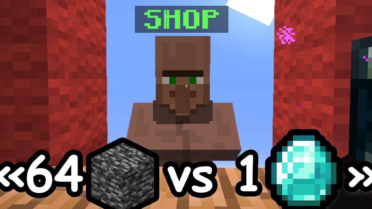 Bedwars mais on doit négocier avec les villageois