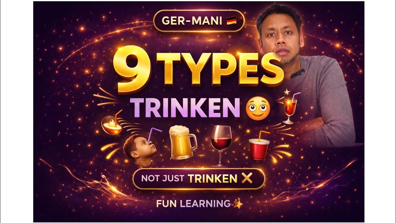 Stop Saying “Trinken”! 😲9 Real German Drinking Verbs Explained 🇩🇪 | Learn German in Tamil | GER-MANI