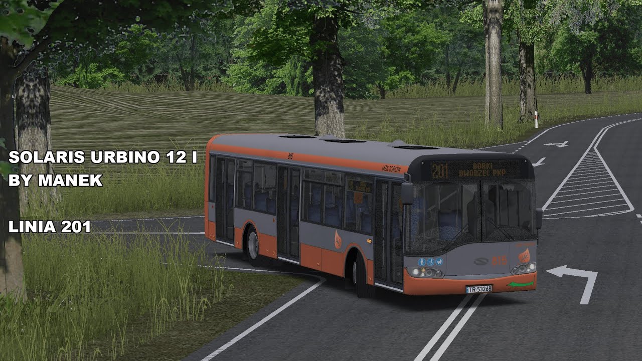 Solaris Urbino 12 I by Manek - Linia 201 - Borki Dworzec PKP (mapa Podmiejska)