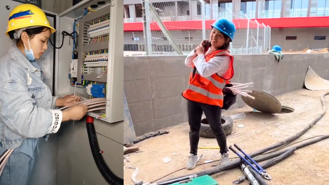 Beautiful Hardworking Female Electrician Xiatian