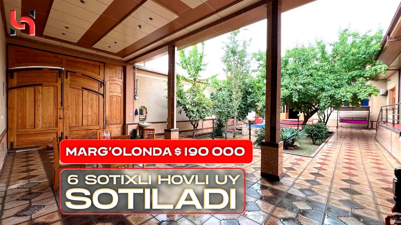 522 J Marg'ilonda 6 sotixli hovli uyimiz sotuvda Narxi 190 000$ tel 90 277 74 06