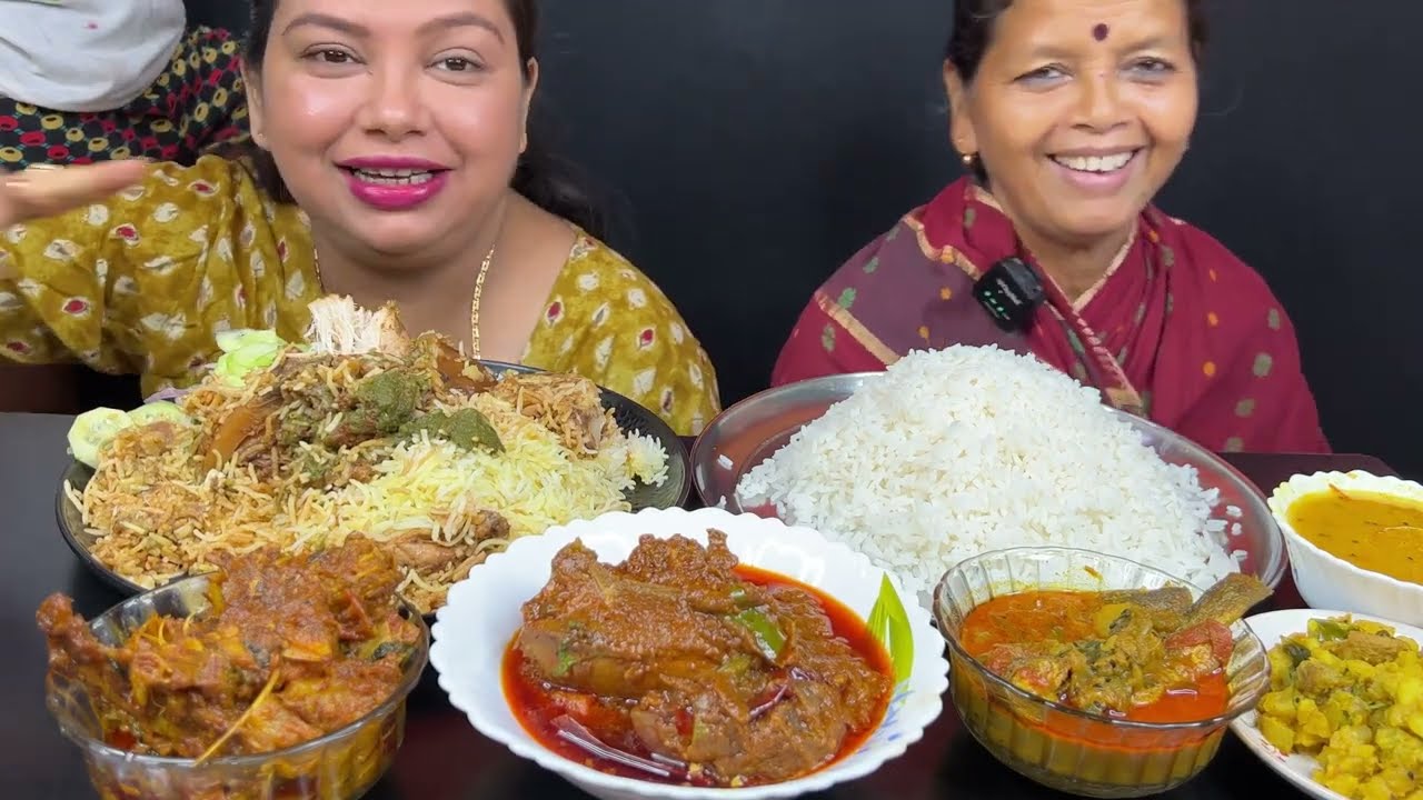 Mother Daughter Eating Challenge,,!!বাসি খাবার vs চিকেন বিরিয়ানি।।। 😂😂