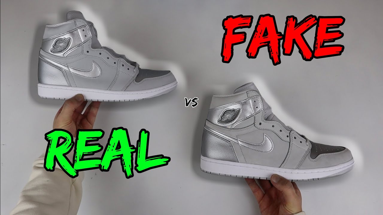 REAL VS FAKE! NIKE AIR JORDAN 1 CO JAPAN NEUTRAL GREY COMPARISON!